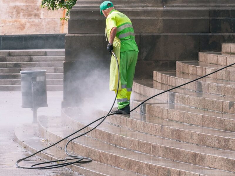 Kamerainspektion der Grundleitung, Schulhaus in Oberriet, nach der Reinigung
